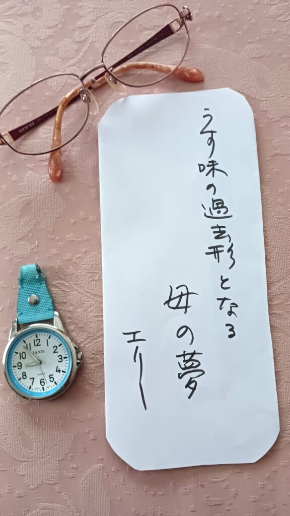 #176 うす味の過去形となる母の夢　海野エリー